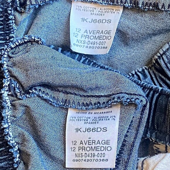Bundle of 2 VTG 80’s Chic High Waist Denim Pull On Blue Jeans 12 Avg 28x29 #142S - Picture 4 of 5